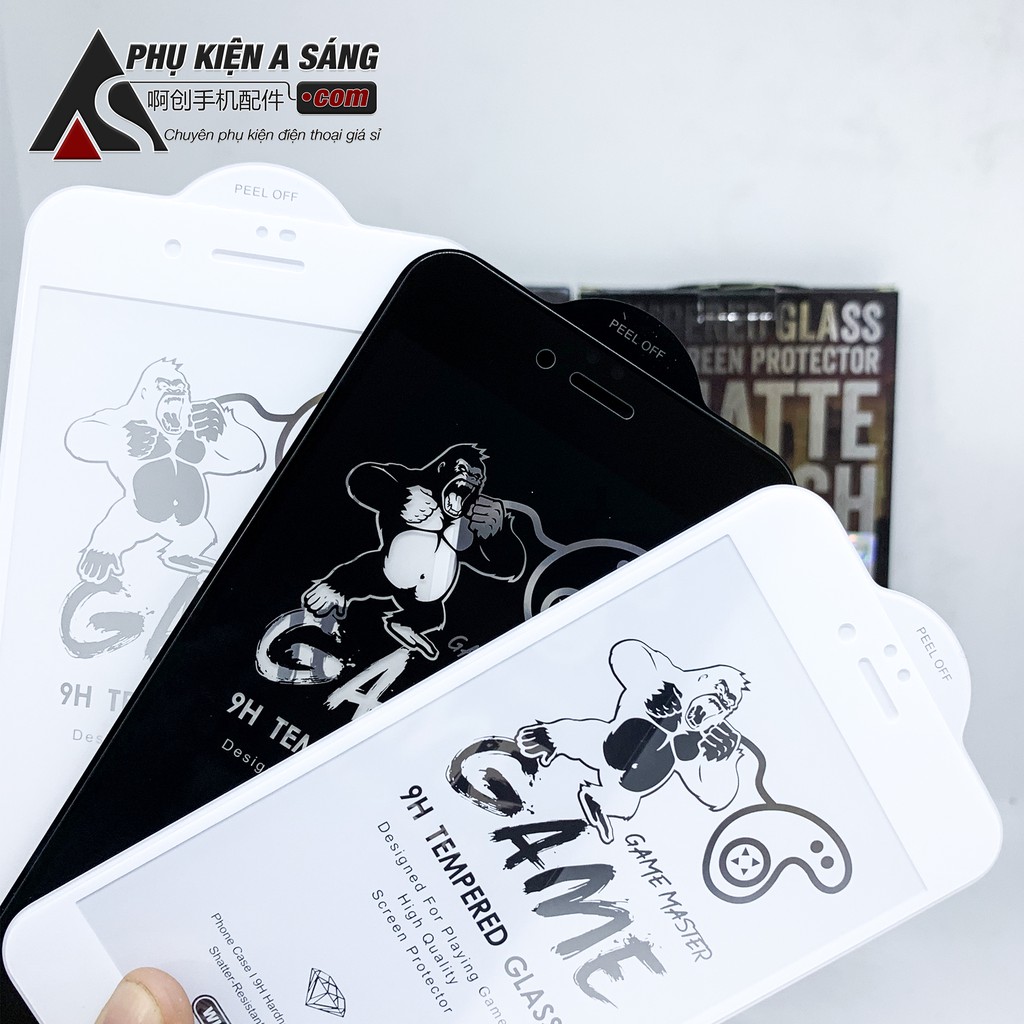 Kính Cường Lực Iphone Chống Vân Tay Kingkong 3D Chính Hãng - Dành Cho Game Thủ