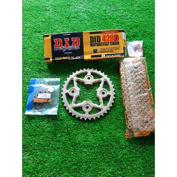 Nhông recto sên did nhật 9ly đĩa nhôm 7075 anode ( satria - raider)