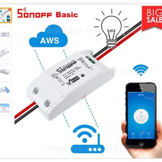 Công tắc điều khiển bật tắt và hẹn giờ thiết bị qua Ứng Dụng điện thoại 3G Wifi SONOFF vip