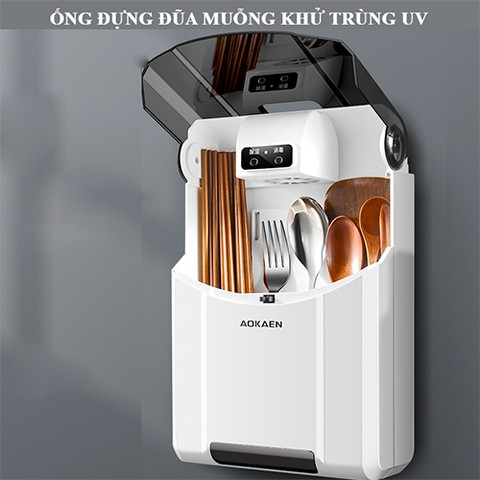 Máy Sấy Đũa Thìa Khử Khuẩn Tia UV Cao Cấp, Hộp Đựng Đũa Khử Khuân Tránh Tình Trạng Âm Mốc Giúp Bảo Vệ Sức Khỏe