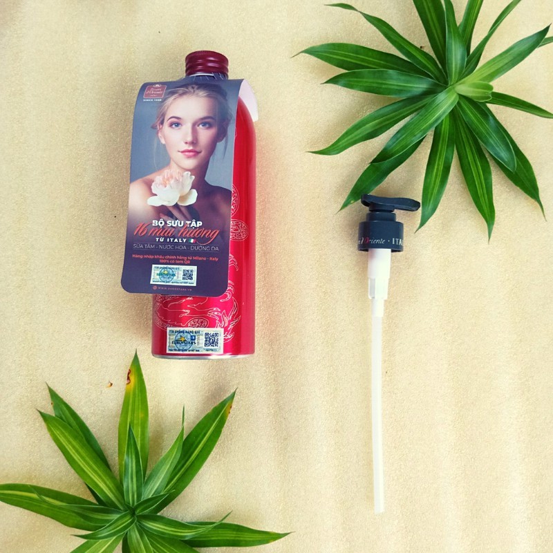[ Hàng Chính Hãng Kèm Vòi ] Sữa Tắm Xích Ý Lưu Hương Nước Hoa Thanh Long ( Rồng Đỏ) Tesori 500ml
