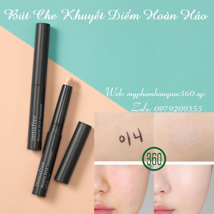 [link mới] Bút Che Khuyết Điểm Hoàn Hảo Innisfree Mineral Stick Concealer 2g