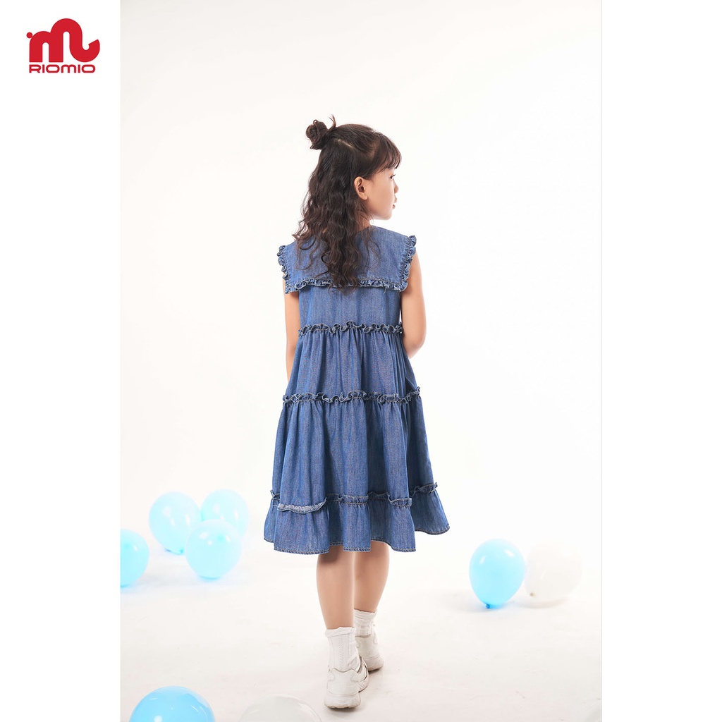 Váy bé gái 2-9 tuổi (13-33kg) dáng xòe RIOMIO 100% cotton jean USA cao cấp siêu xinh cho bé - RO211