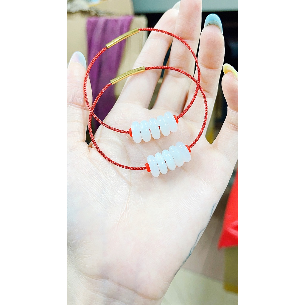 Vòng tay đồng điếu bạch ngọc Minh Tâm Jewelry