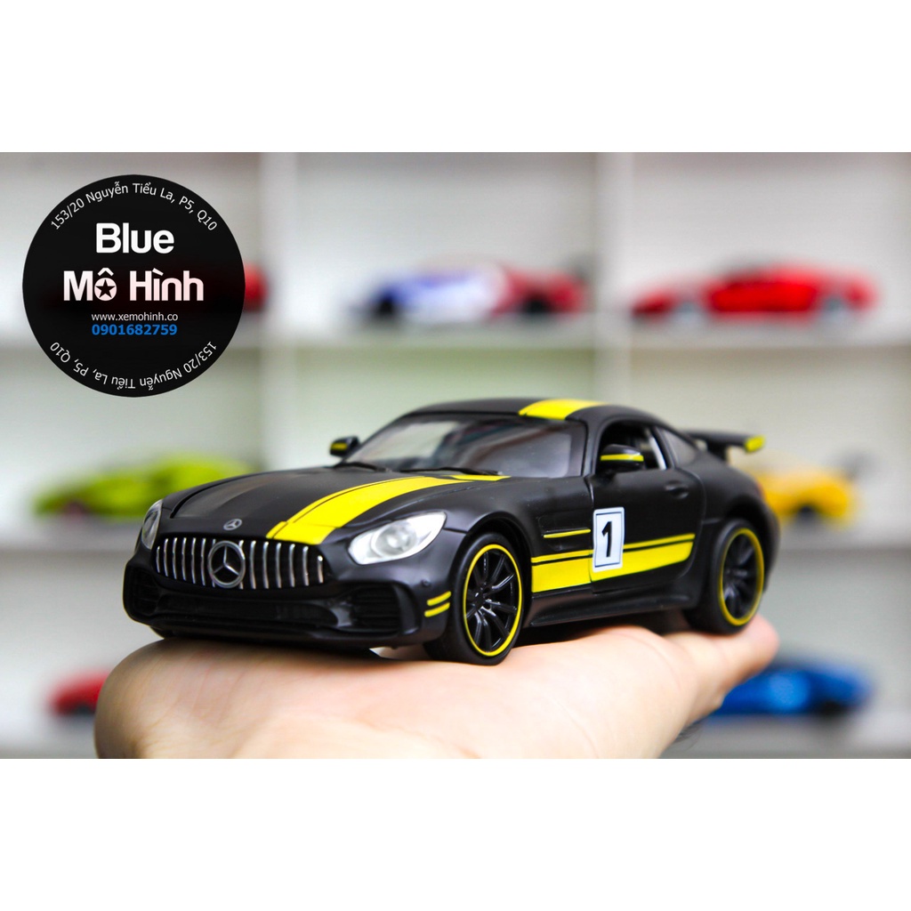 Blue mô hình | Xe mô hình Mercedes GTS 1:32 - Đen vàng