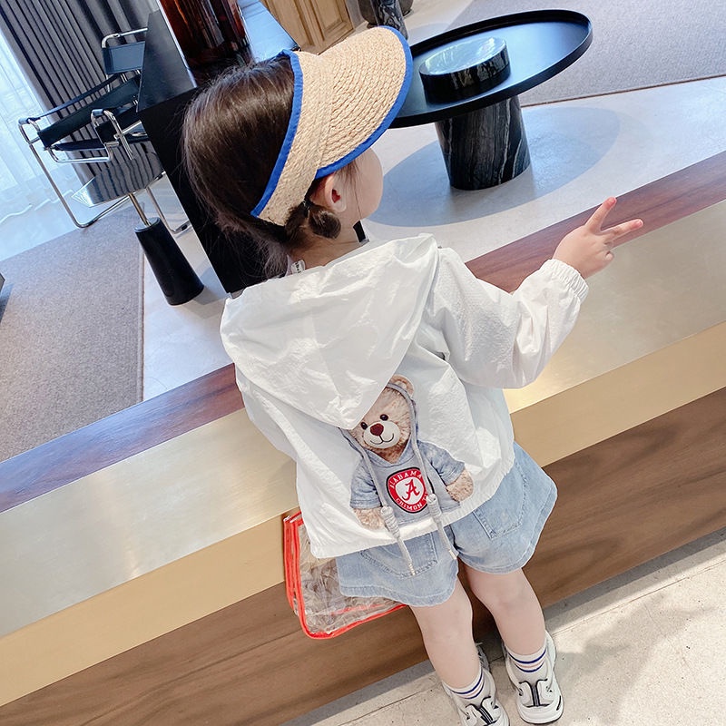 Áo khoác chống nắng thoáng khí thiết kế mới thời trang mùa hè dành cho bé gái