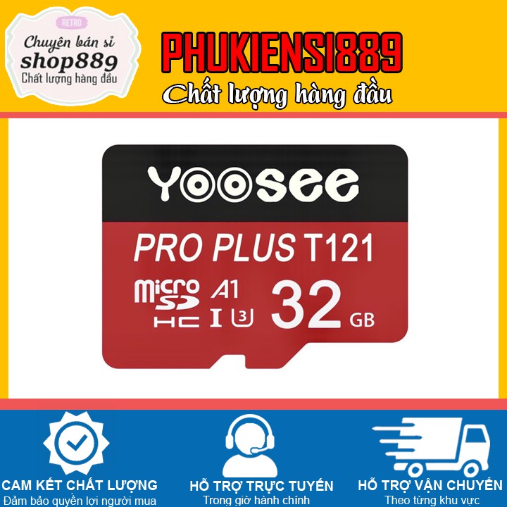 Thẻ nhớ MicroSD Yoosee 32Gb Class 10 chuyên dụng cho Camera IP và điện thoại