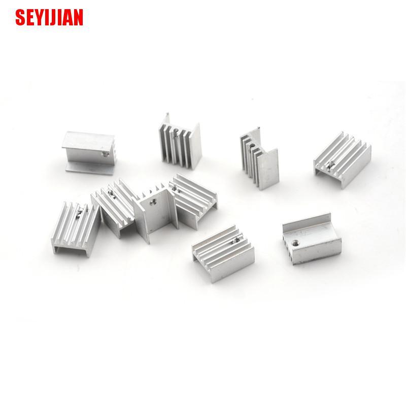 Bộ 10 Miếng Nhôm Tản Nhiệt Cho Bán Dẫn To-220 20x15 X 10mm