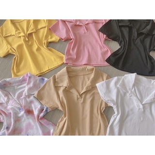 ÁO CỔ TRỤ CROPTOP