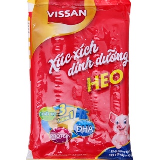 {Có bán thùng} Xúc xích heo dinh dưỡng Vissan gói 175g ( 5 cây *35g)