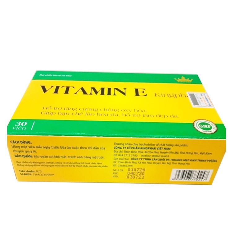 Vitamin E Kingphar - Hộp 30 viên