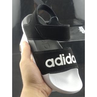 Giày sandal Adidas Adilette 2020 quai dán màu đen trắng size 28-45 thời trang mùa hè dành cho cả nam và nữ