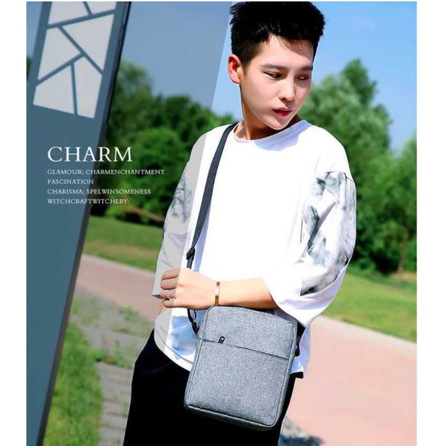 Túi Đeo Chéo Thời Trang Nam Nữ Simple DC01 - Vừa IPAD 10in
