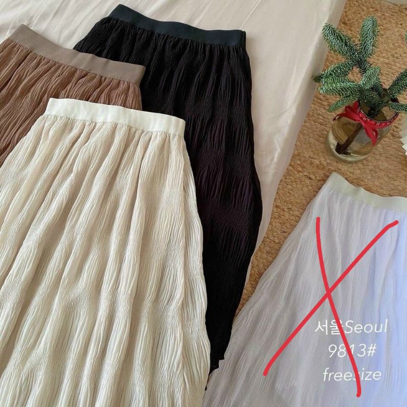 Váy voan dập ly phân đoạn cao cấp (U NG) | BigBuy360 - bigbuy360.vn