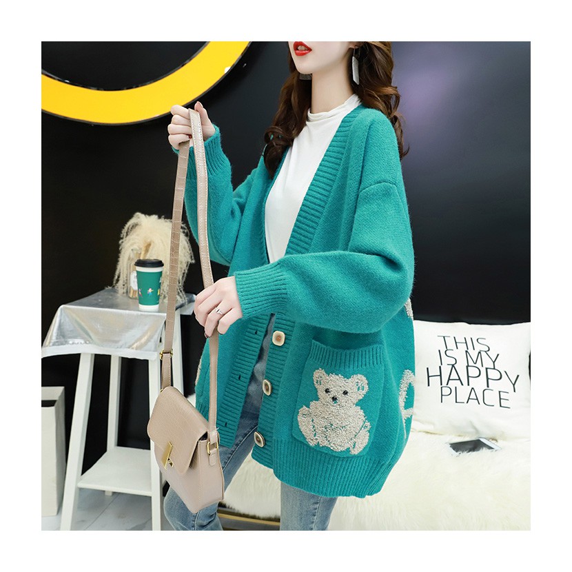 Áo khoác len cardigan áo len đỏ cổ tích mới hàng đầu | BigBuy360 - bigbuy360.vn