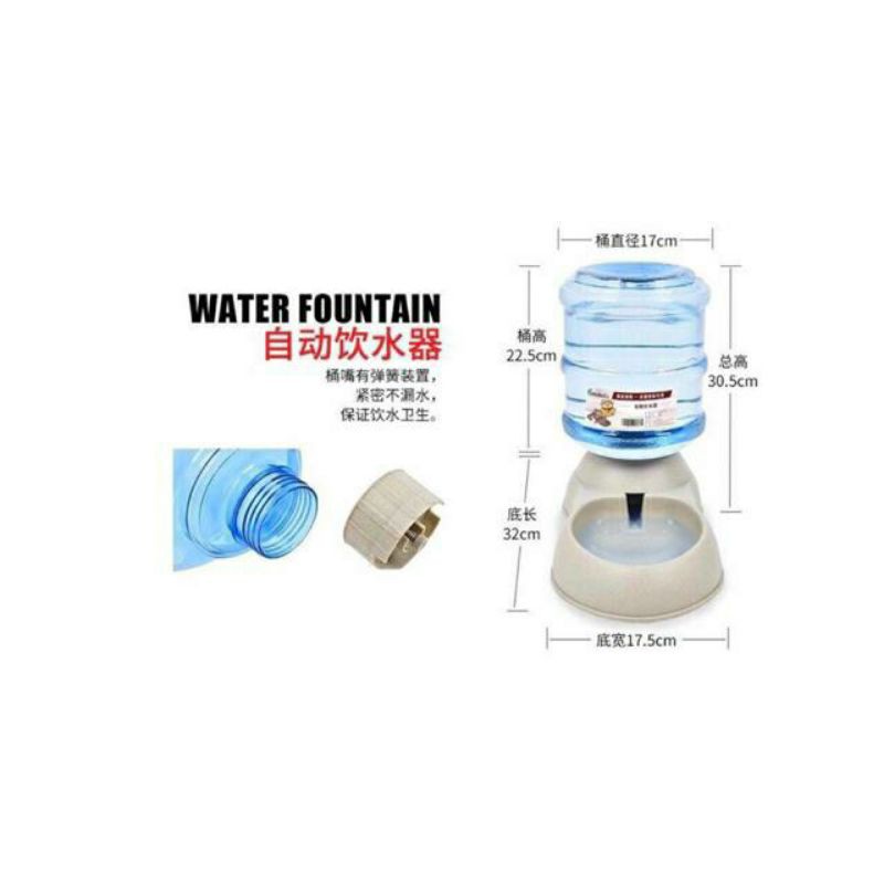 Bộ bình nước tự động loại lớn (3.8l) cho chó mèo