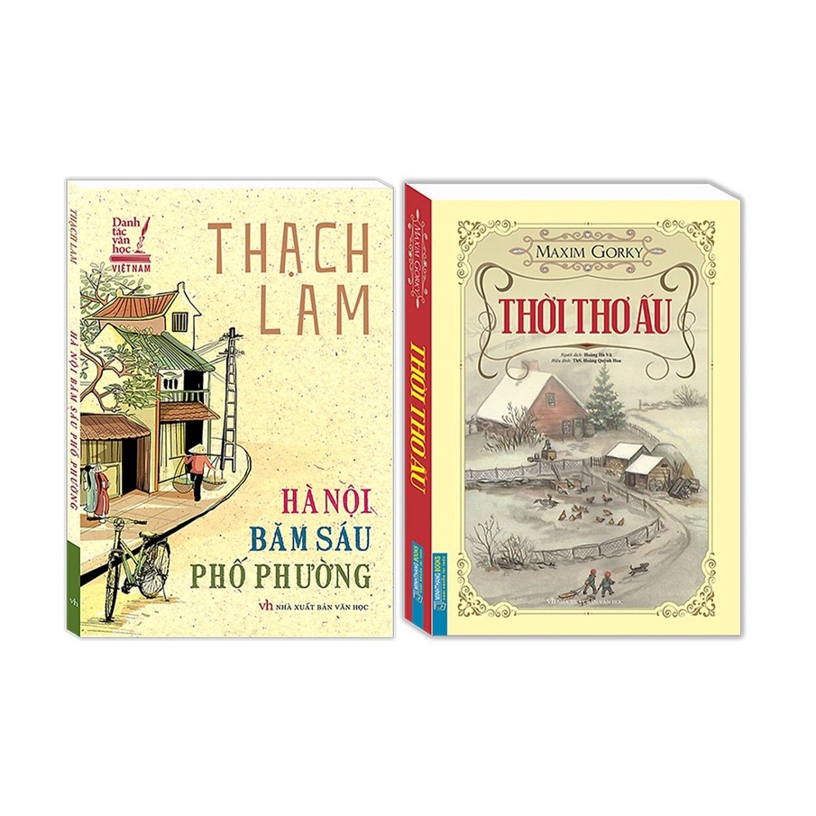 Sách - Combo Hà Nội băm sáu phố phường + Thời thơ ấu (bìa mềm)