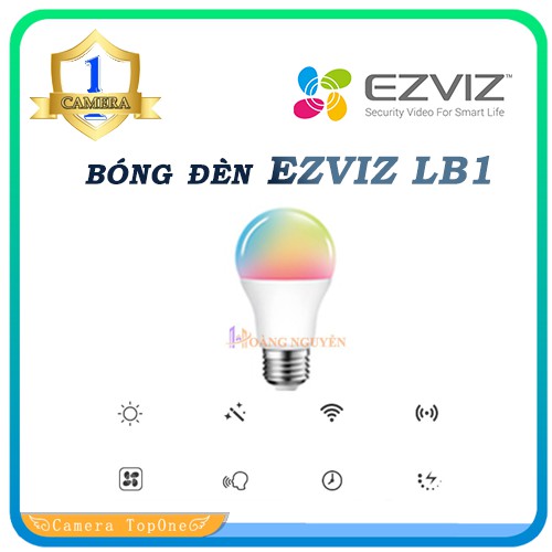 [HÀNG CHÍNH HÃNG] Bóng Đèn Led Wifi EZVIZ - Điều Khiển Bằng Giọng Nói, Điện Thoại,  Chuyển Đổi Nhiệt Độ Màu Sắc