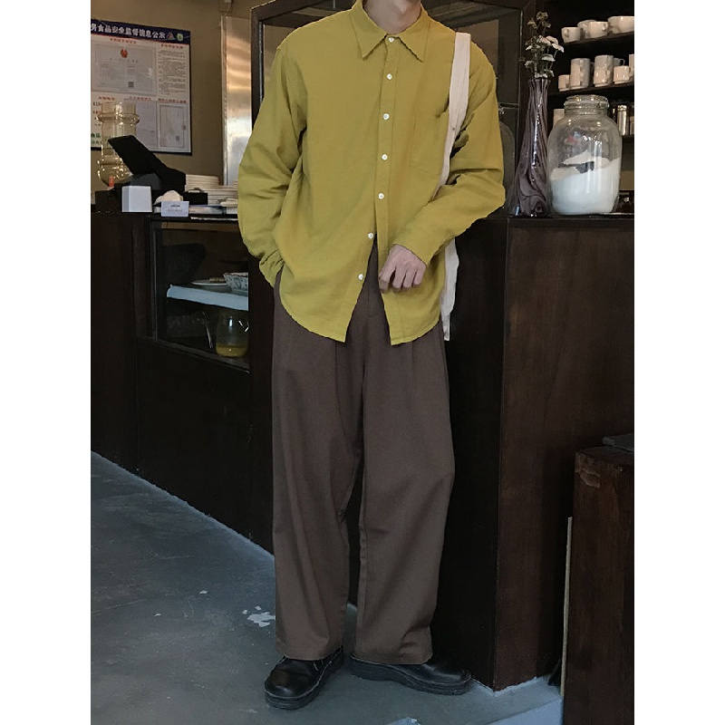 Quần Tây Ống Suông Màu Sắc Thời Trang Dành Cho Nam