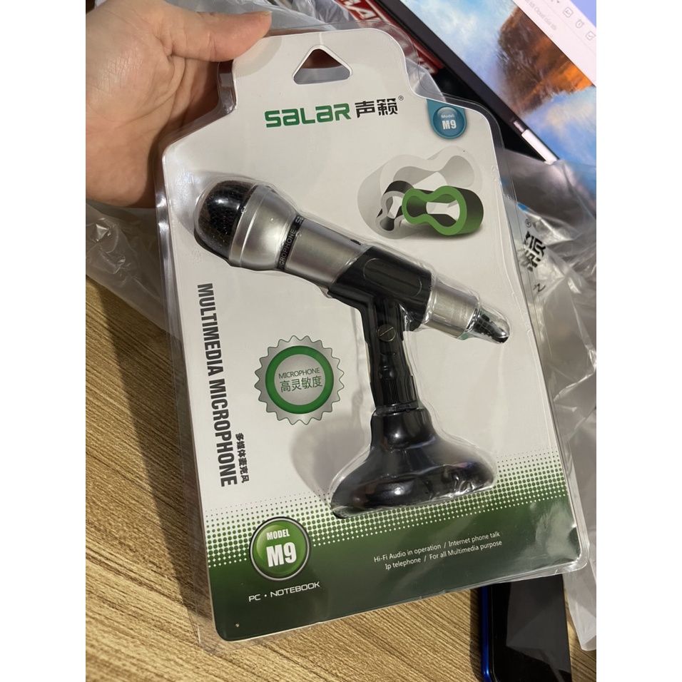 BỘ MIC THU ÂM VÀ CHÂN ĐẾ SALAR M9 CAO CẤP C67
