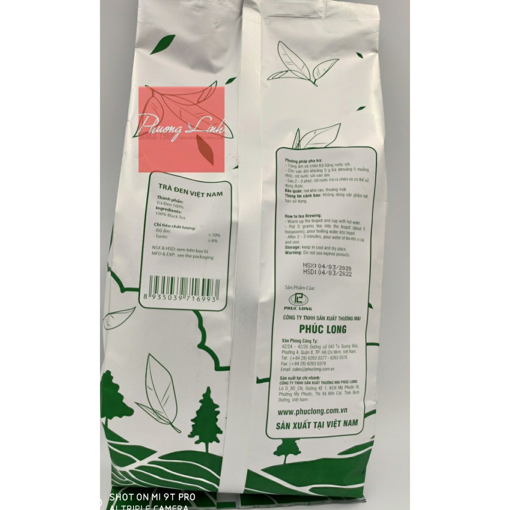 TRÀ ĐEN PHÚC LONG 500G Mẫu Mã Mới Chất Lượng Không Đổi | BigBuy360 - bigbuy360.vn