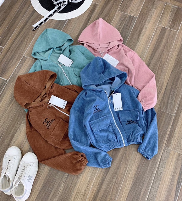 [Mã WASTMAY giảm 15% tối đa 30K đơn 150K] Áo khoác bomber kaki nhung tăm kéo khoá mũ | BigBuy360 - bigbuy360.vn