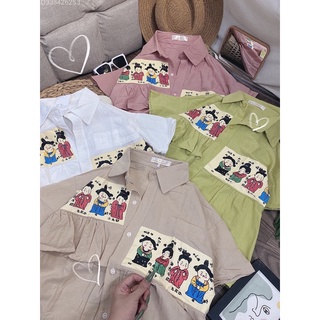 [Ảnh thật shop tự chụp] Áo sơmi tiểu thư tà lệch