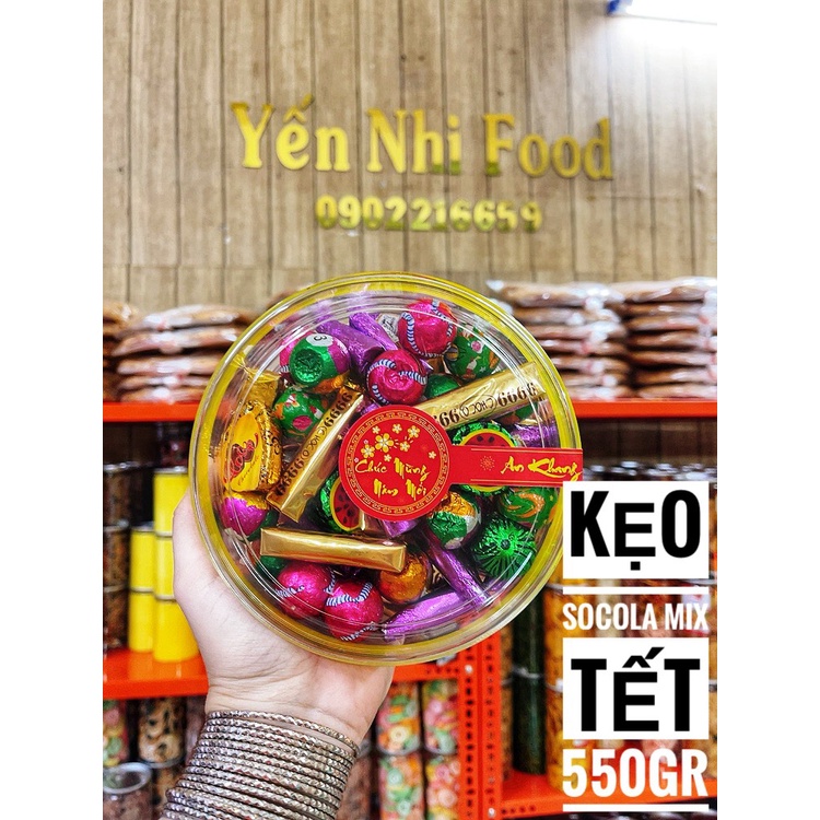 Kẹo Socola mix tết hộp 550gr