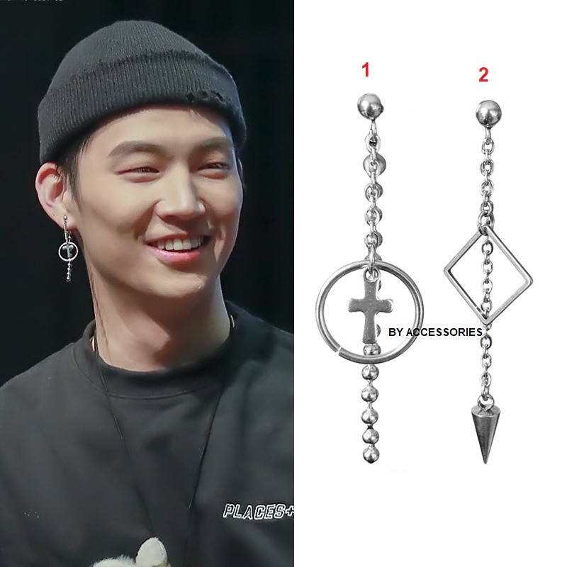 Khuyên tai titan unisex không gỉ JB Got7 UE190310