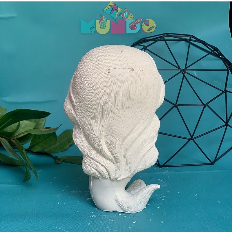 Tượng tô màu (có màu cọ) cao cấp size XXL TIÊN CÁ, tượng thạch cao MUNDO