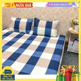 Ga trải giường bọc đệm kích thước [80x1m9]dành cho đệm ký túc xá,bệnh viện-kẻ bao diêm