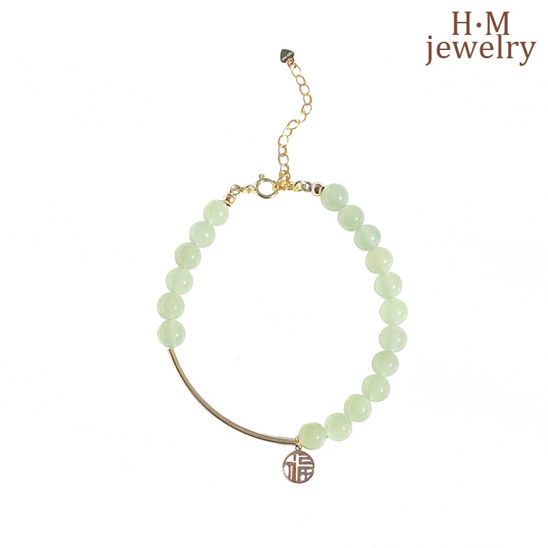 Vòng Tay May Mắn Xâu Hạt Tròn Mang Lại May Mắn