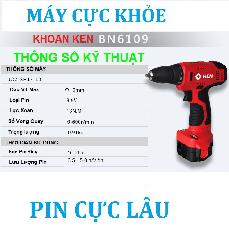 [SIÊU SALE]  MÁY KHOAN KEN MADE IN JAPAN - MÁY KHOAN CAO CẤP NHẬT BẢN