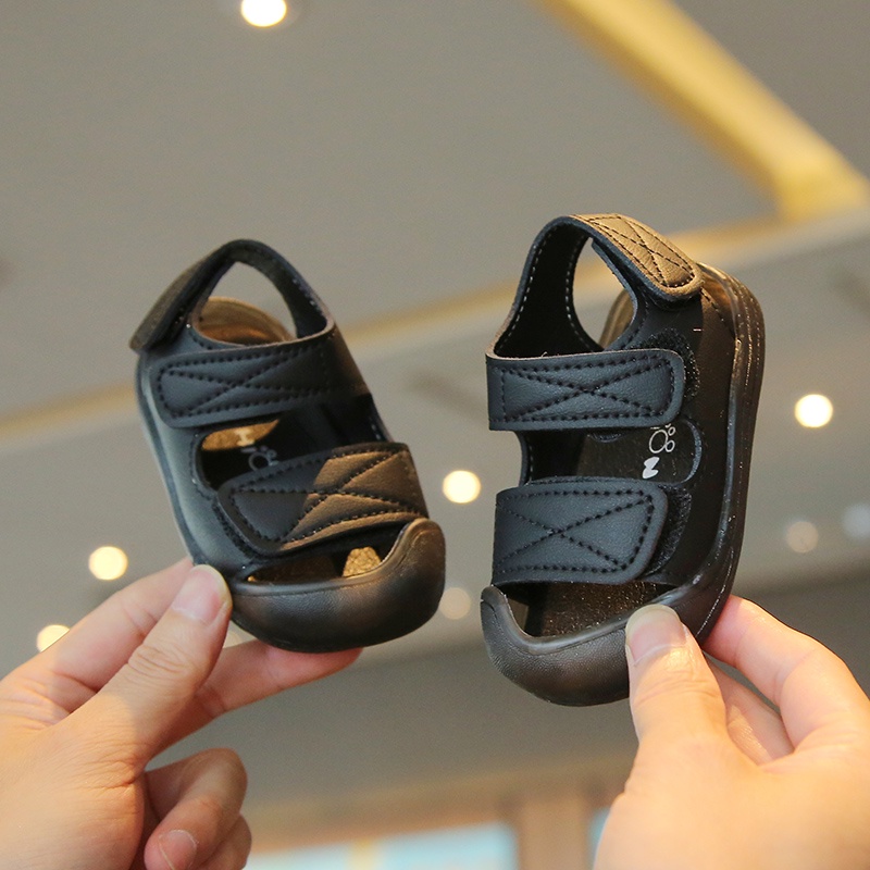 Dép Sandal Tập Đi Cho Bé Trai Từ 1 - 4 Tuổi Quai Dán Ngang Đế Mềm Nhẹ Êm Chân (Dép 601)