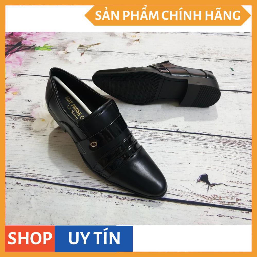 🏆[DA MỀM, KHÂU ĐẾ] Giày Tây Nam Đế Cao Lịch Lãm LS02