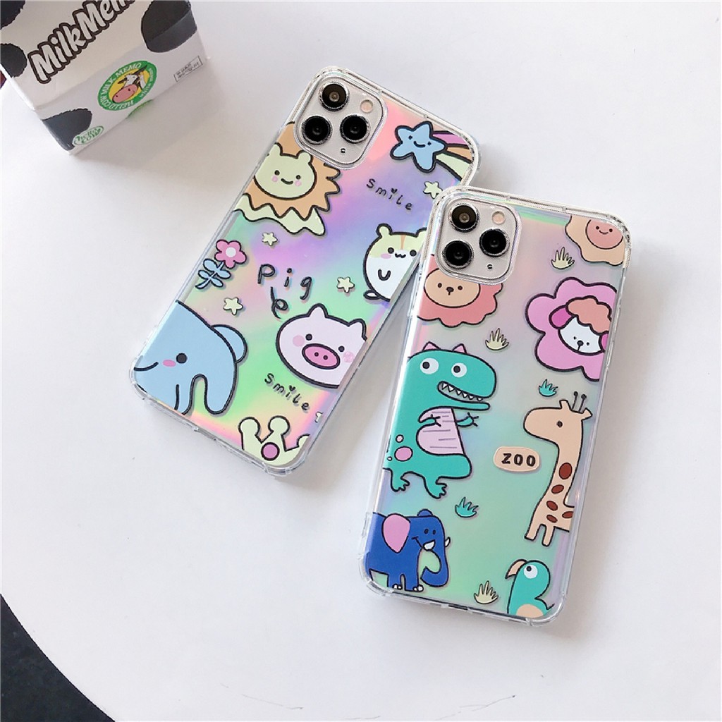 ỐP LƯNG SILICON CHỐNG SỐC PHẢN QUANG ZOO SMILE - I038