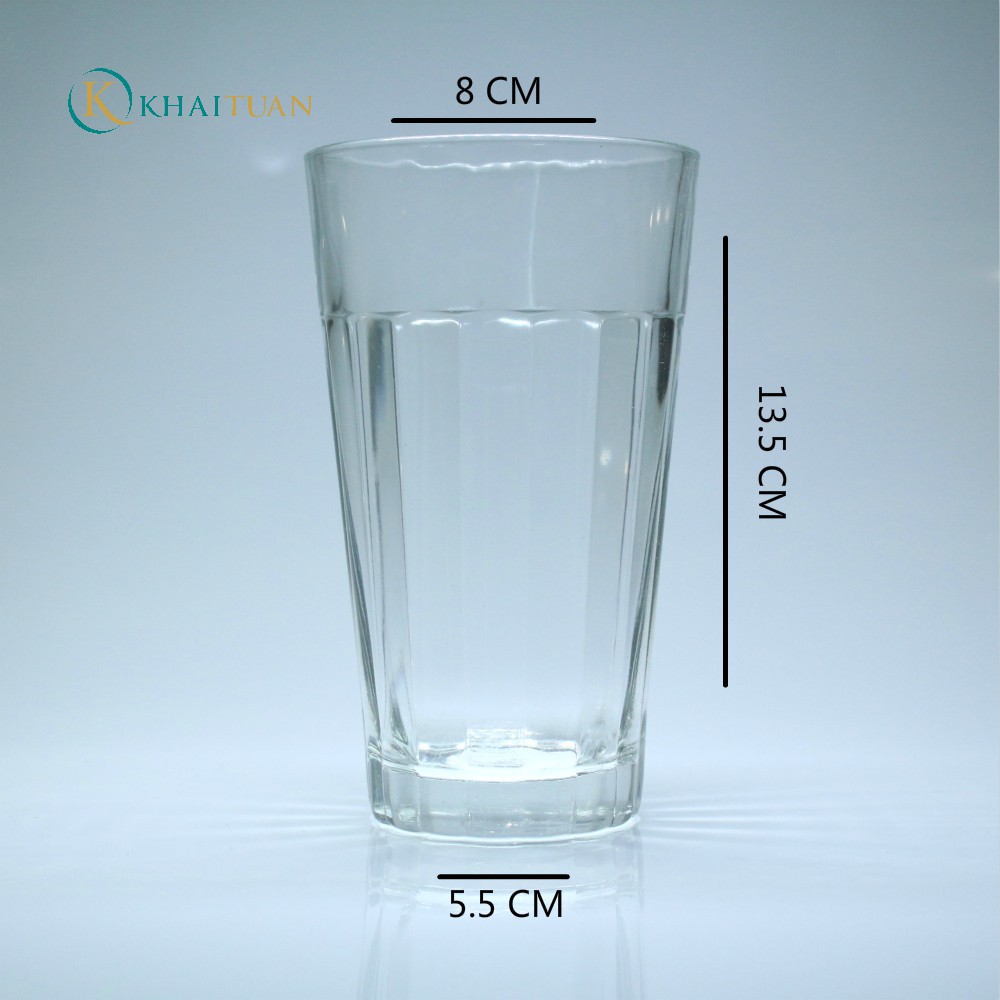 12 CÁI LY THỦY TINH CỐI SỌC 56ST 335ML