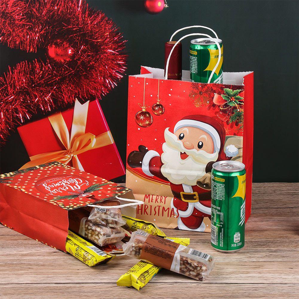 DORAW Set 6 Túi Giấy Đựng Quà Giáng Sinh Dễ Thương