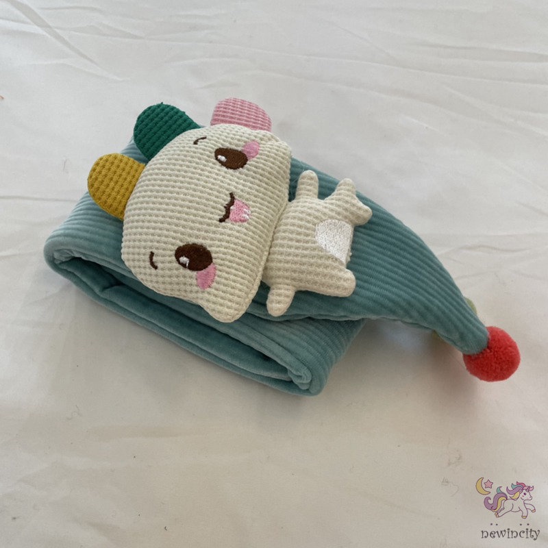 Khăn choàng cổ giữ ấm họa tiết hoạt hình phong cách Hàn Quốc cho bé