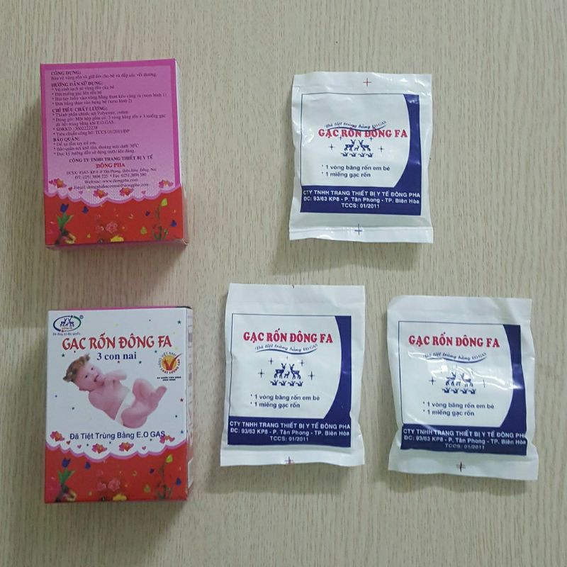 Set 3 gạc rốn Đông Fa