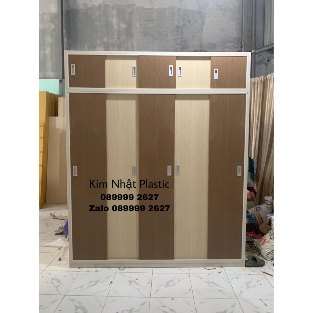 Tủ nhựa Đài Loan phối màu gỗ cực đẹp giá rẻ FREESHIP LẮP RÁP 2 TẦNG