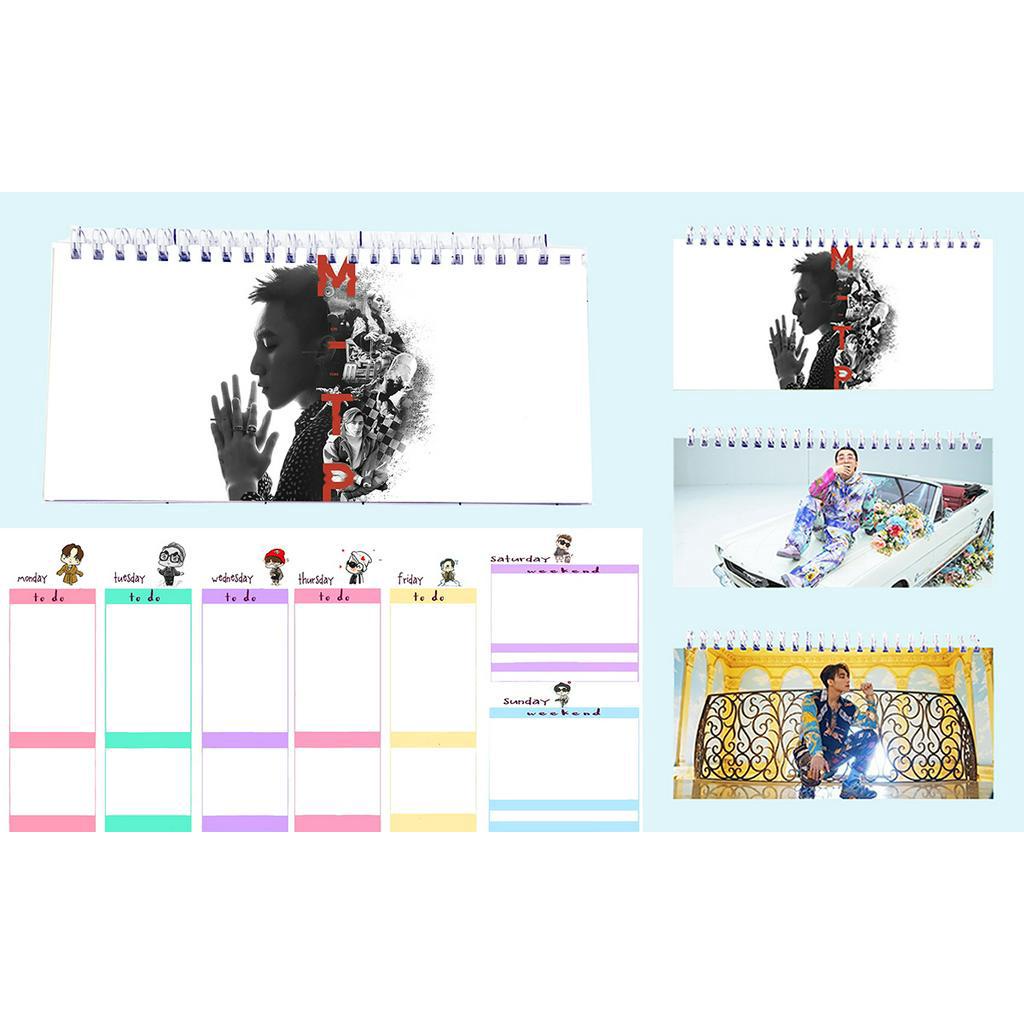 Sổ kế hoạch tuần mtp sơn tùng WPI16 hoạt hình Weekly Planner 52 trang thần tượng idol