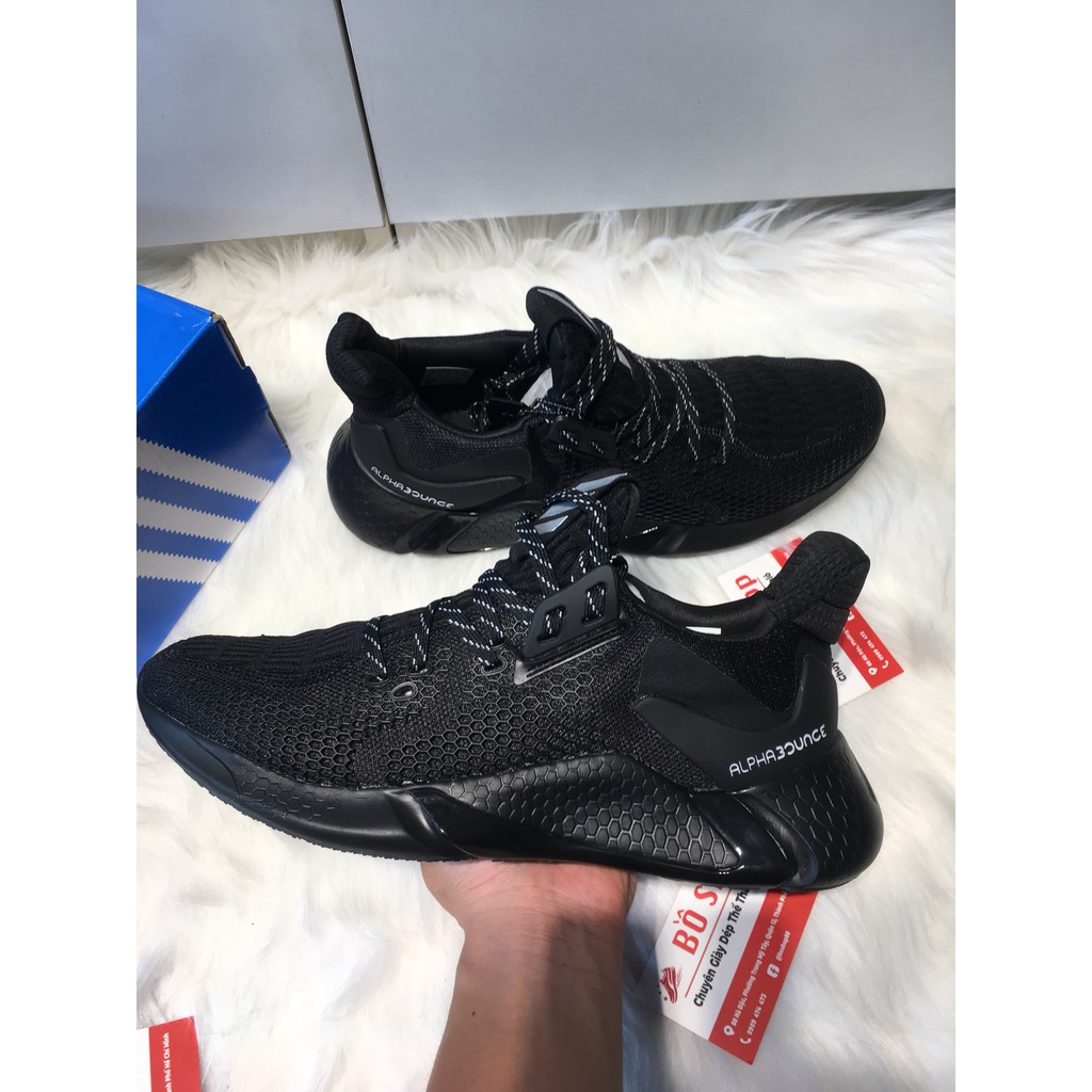GIÀY THỂ THAO NAM NỮ ADIDAS ALPHABOUNCE INSTINCT M FULL BLACK