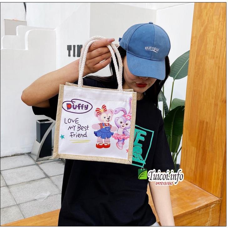 Túi cói mini hàng đẹp đi du lịch , túi tote xách mini đi biển nữ đẹp thời trang dễ thương cute cá tính phong cách PK Tku