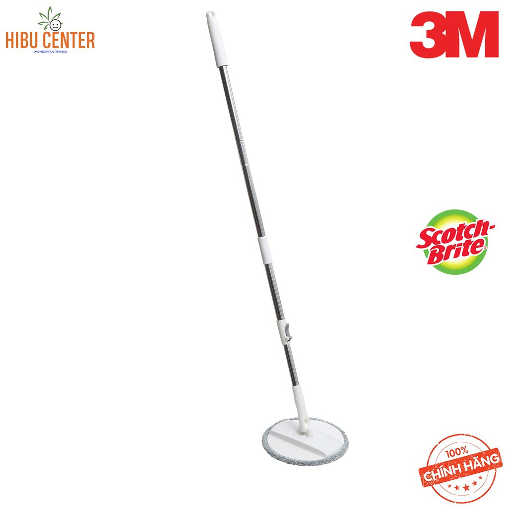 [Sản Phẩm Mới] Bộ Cây Lau 360 Độ Cải Tiến Scotch-Brite 3M - Single Microfiber Cloth Spin Mop –Hàng Chính Hãng HIBUCENTER