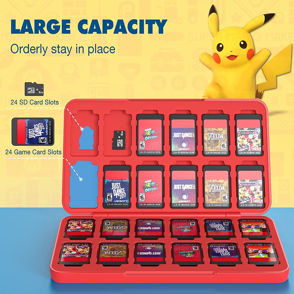 Hộp đựng thẻ chơi game Nintendo Switch OLED 2021/ Switch Lite/ Switch 24 tiện lợi
