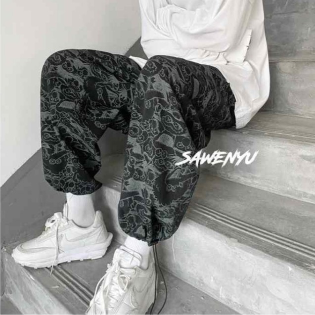 【2 colors】M-5XL Quần ống thụng Quần Jean Ống Rộng Thêu Họa Tiết Retro Âu Mỹ Dành Cho Nam | BigBuy360 - bigbuy360.vn