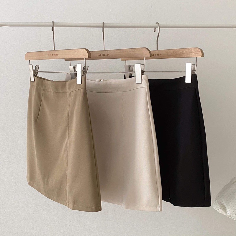 Chân váy zip xẻ lệch_CV0030 | BigBuy360 - bigbuy360.vn