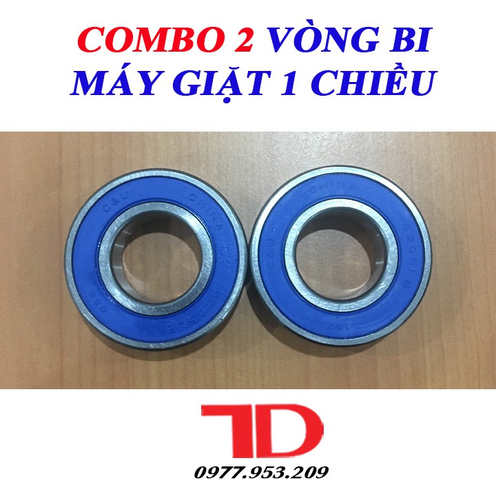 COMBO 2 Vòng bi Máy Giặt 1 chiều, Bạc đạn Máy Giặt