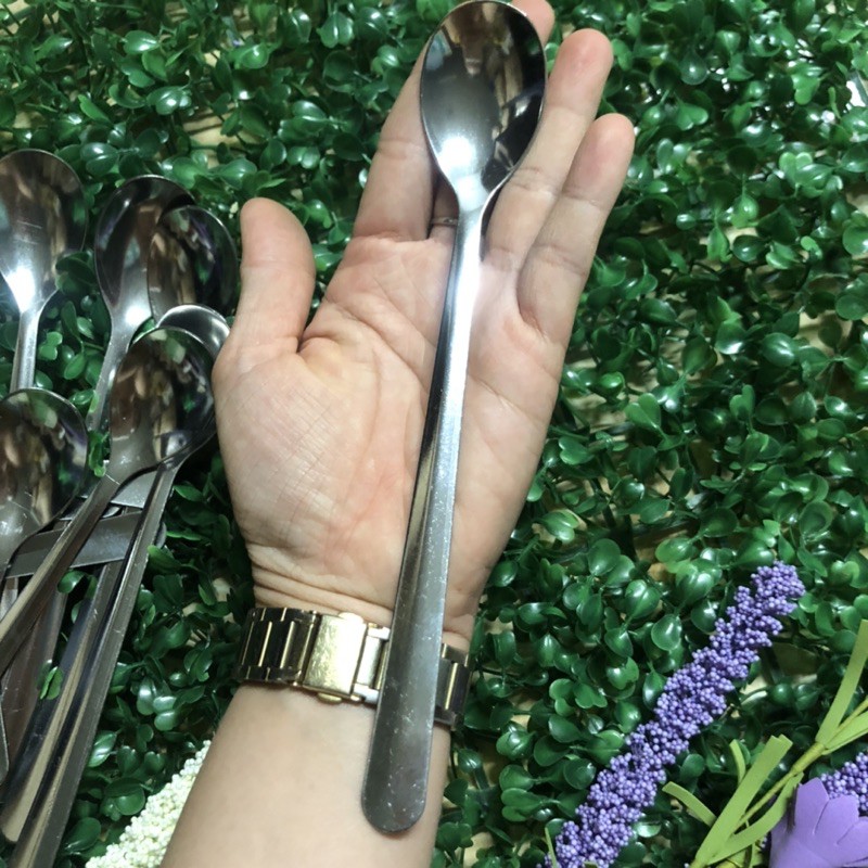 Muỗng inox cafe cán dài 19cm